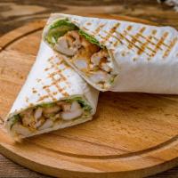 Jalapeño Chipotle Chicken Wrap · Spicy and juicy chicken with, hot jalapeños, grilled onion, grilled pepper, pepper jack chee...