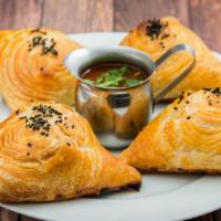 Samsa With Meat
 · Baked meat pie.