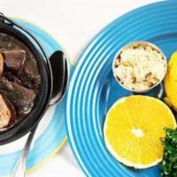 Feijoada For 2 · A scrumptious slow cooked black bean casserole with bacon, Portuguese sausage, pork ribs and...