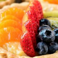 Fresh Fruit Tart With Vanilla Pastry Cream · This classic French fruit tart has a buttery shortbread crust, a creamy vanilla custard, and...
