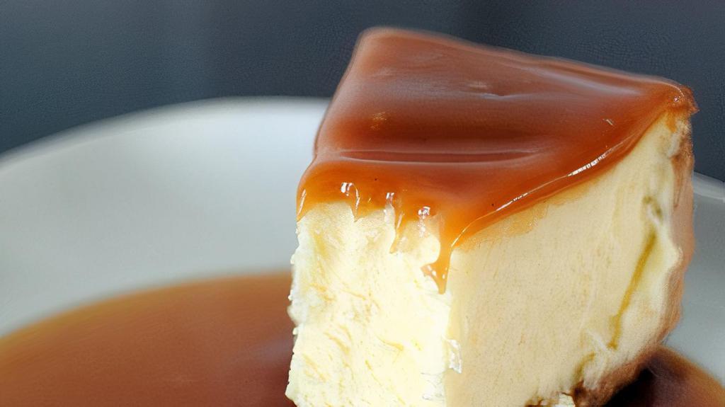Toffee Crunch Caramel Cheesecake · A New York-style cheesecake infused with salted caramel sauce and topped with even more caramel. Decadent, creamy & velvety smooth.