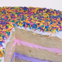 Fresh 8' Whole Happy Sprinkle Cake For 6 To 8 People · Sprinkle 
