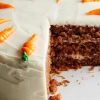 Fresh 8' Whole Carrot Cake · Our carrot cake is, sweet, moist, flavorful, and topped with cream cheese frosting specially...