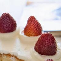 8' Whole Strawberry Short Cake For 6 To 8 People · This classics strawberry shortcake has tender, homemade shortcake layered with sweet strawbe...