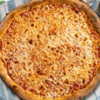 The Big Four-Cheese Pizza · Fresh mozzarella, fontina, Gorgonzola, and taleggio baked on a hand-tossed dough.
