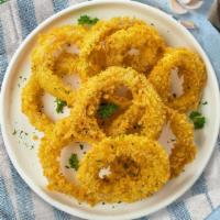 Crispy Calamari · Fresh calamari battered and fried until golden brown.