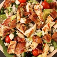 Cobb Salad · House salad + applewood smoked bacon + blue cheese + avocado