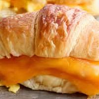 Sausage, Egg & Cheese · Roll or croissant.