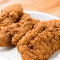 Fried Chicken Tenders Meal · Served with choice of one side order and pita bread.