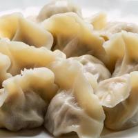 Chive & Shrimp Dumplings 三鲜水饺 6 · Ingredients: chive, shrimp, pork, soy sauce, salt, sugar, flour
