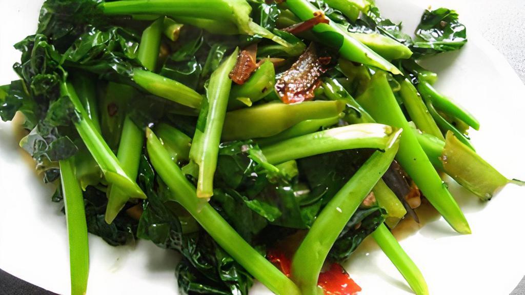 Sauteed Chinese Broccoli 清炒唐芥蓝 · Ingredients: Chinese broccoli