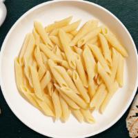 Make A Penne · Fresh penne pasta cooked with your choice of sauce, veggies, and meats and topped with black...