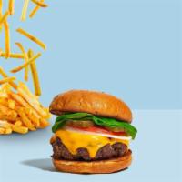 Melt Away Cheese Burger  · Beef patty, lettuce, tomato, onion, mayo, and melted cheddar cheese on a warm classic bun.