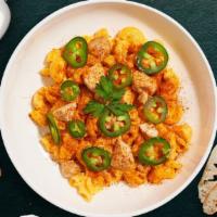 Pepper Frenzy Mac · Bell pepper, yellow bell pepper, capsicum, and red paprika cooked in a blend of creamy cheese