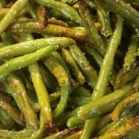 Sautéed String Beans · String beans sautéed with garlic and olive oil on the side or in 1/2 lb container.