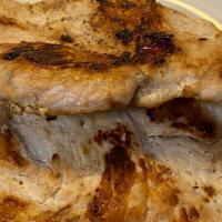 Grilled Chicken Breast · 2 pieces of marinated grilled chicken breast no side included.