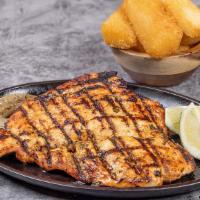 Grilled Chicken Breast · Grilled chicken breast served with one side of your choice.