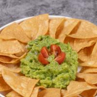 Guac And Chips · Crispy tortilla chips served with homemade guacamole.