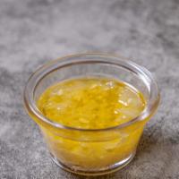 Garlic Mojito Sauce · Homemade mix of garlic, onion, olive oil and lemon.