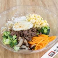 Bibimbap Special · Korean vegetable rice bowl with choice of meat, and Korean chili pepper paste.