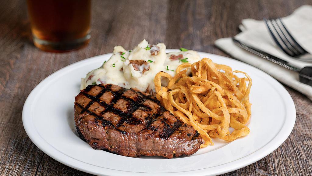 Steakhouse Sirloin · Our signature, hand-cut top sirloin is seared to lock in the juices.