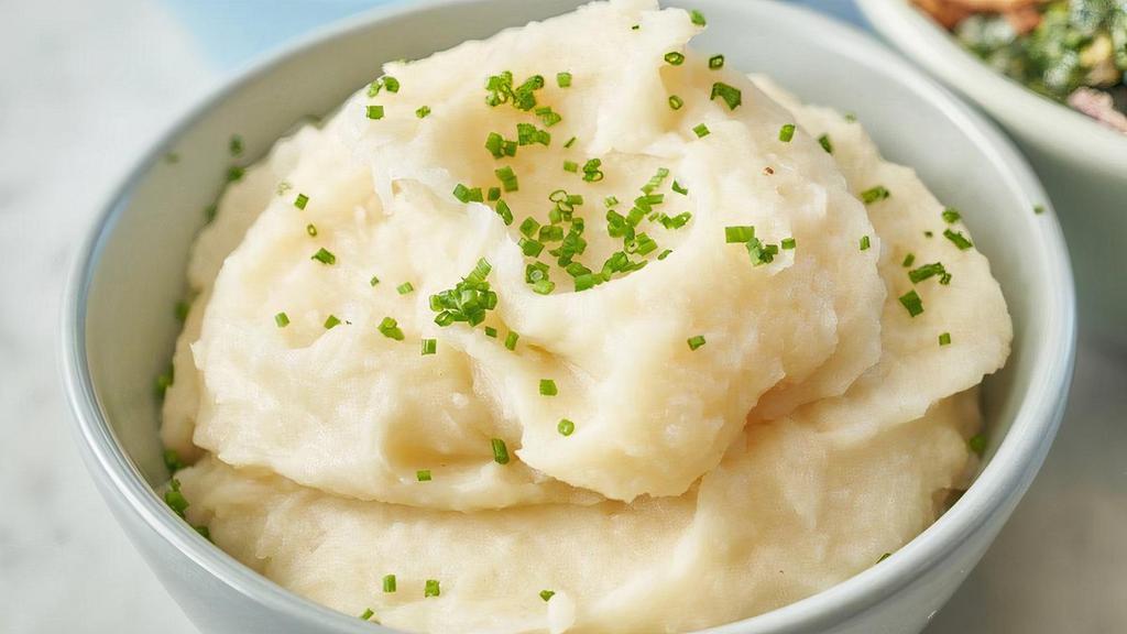 Mashed Potatoes · Buttery Idaho mashed potatoes.