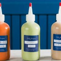 Daily Provisions Sauce 3-Pack · A combo pack of our 3 sauces: 8 oz bottles of Wake-Up Sauce, Continental Sauce and Caesar Dr...