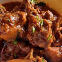 Chicken Karahi · boneless chicken cooked in curry sauce.