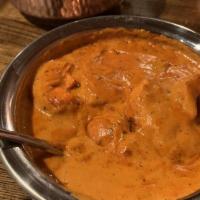 Chicken Tikka Masala · Marinated cubes of chicken grilled in a tandoor oven and simmered in a mild creamy tomato sa...