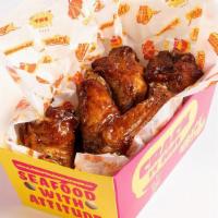 Wings (6) · Made to order and made to be eaten by you. . Breaded or plain, BBQ, buffalo, Cajun, or Lemon...