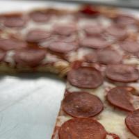 Pepperoni Pizza · Made with Beef Pepperoni.