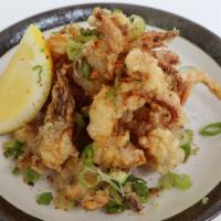 Ika Geso Karage · Fried squid leg karage appetizer