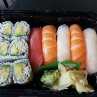 Sushi Lunch Special · 5 pieces of sushi and California roll.