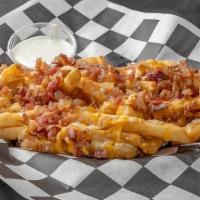 Bacon Cheese Fries · *contains gluten