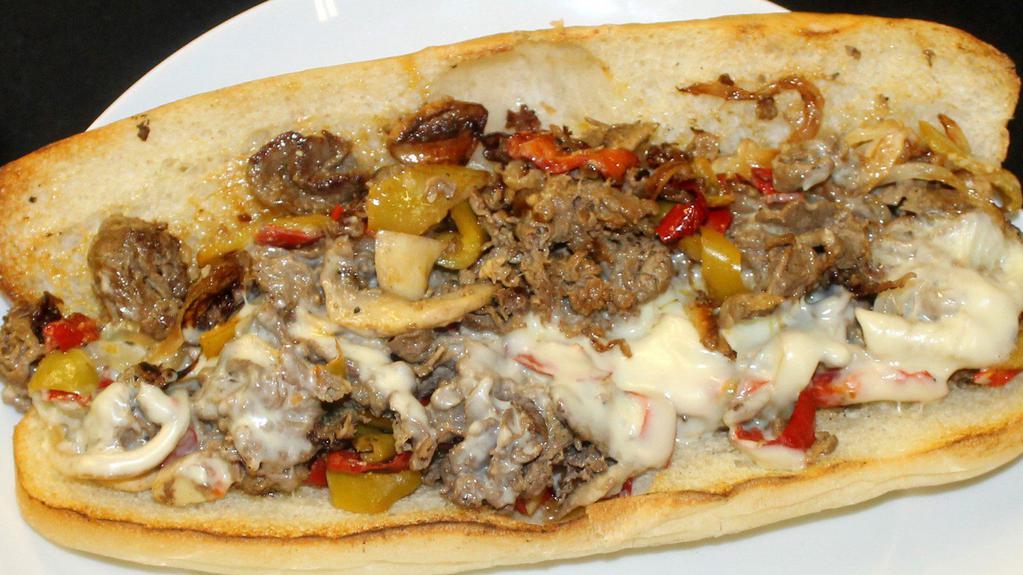 Philly Special Sub · Steak, cheese, mushrooms, green peppers and onions.