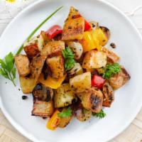 Morning Fried Potatoes · Idaho potatoes cut into cubes and stir fried.