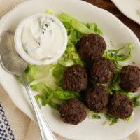 Keftedakia · Delicious Greek style seasoned meatballs.