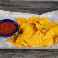 Salsa Rioja And Chips · Chips with our house made Salsa Rioja