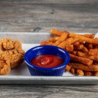 Kids Chicken Tenders With Fries · 3 chicken fingers W/FRIES