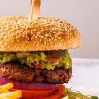 Hot Jalapeño & Guacamole Burger · Choice of plant-based patty, choice of topping, choice of condiments.