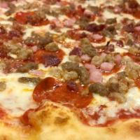 Meat Lovers · Sausage, bacon, pepperoni and ham.