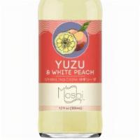 Moshi Yuzu White Peach · Refreshing sparkling soda with the flavor of Yuzu, a Japanese citrus fruit infused with whit...