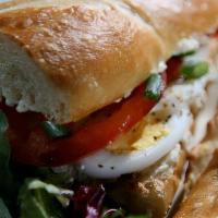 Egg And Cheese Sandwich (Served In Baguette) · 
