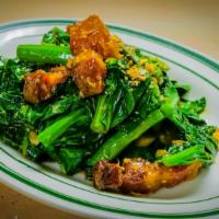 Kana Moo Krob · sauteed Chiness Broccoli with Chrispy Pork