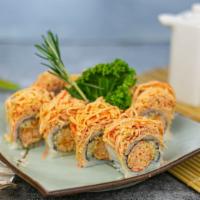 L7 Spicy Crab King Roll · Spicy crab inside, topped w. spicy crab
