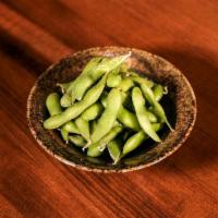 Edamame · Boiled soybeans with Himalayan pink salt