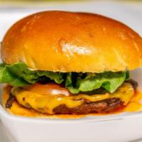 California Cheeseburger With Fries & Drink · lettuce, tomato, mayo & ketchup