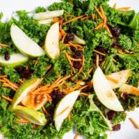Salmon Salad With Apple Kale Salad · Two scoops apple kale salad.