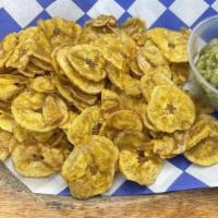 Guac And Chips · wuacamole, plantain chips