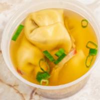 Wonton Soup云吞汤 · Served with crispy noodle.